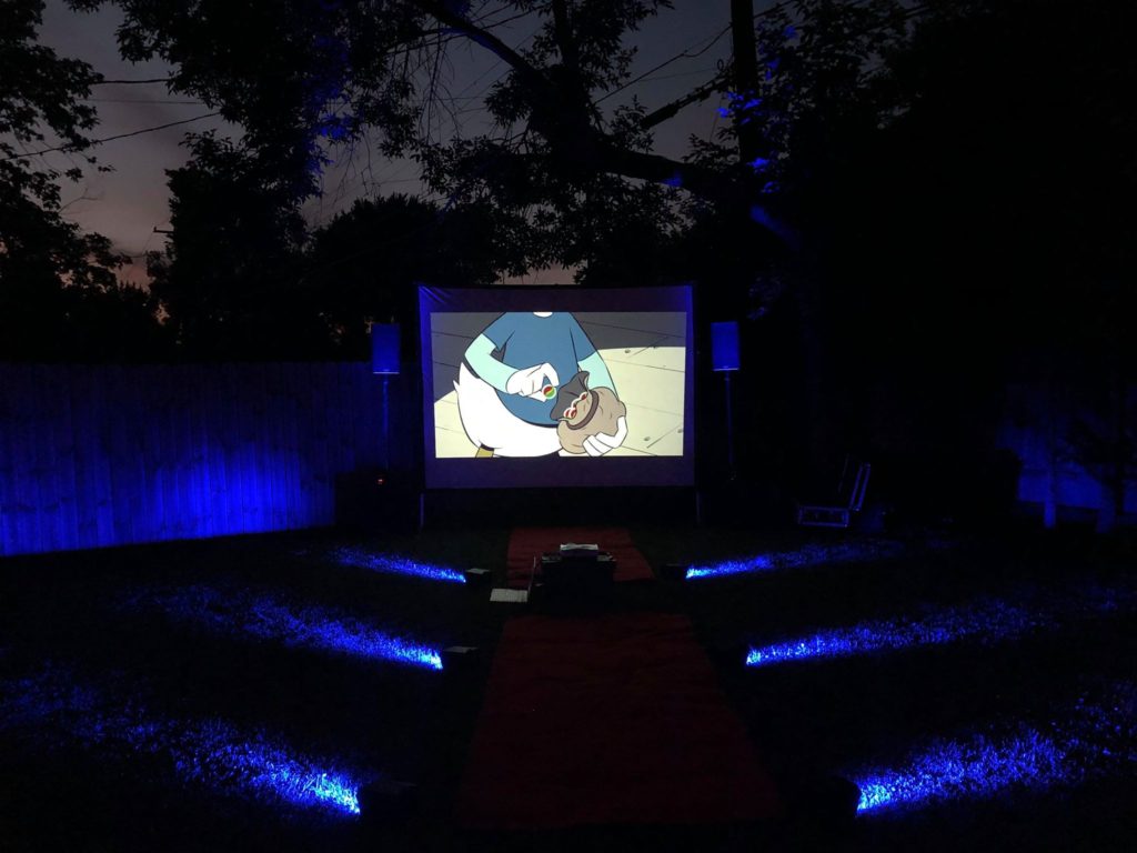 10ft Screen for Backyard Movie Night